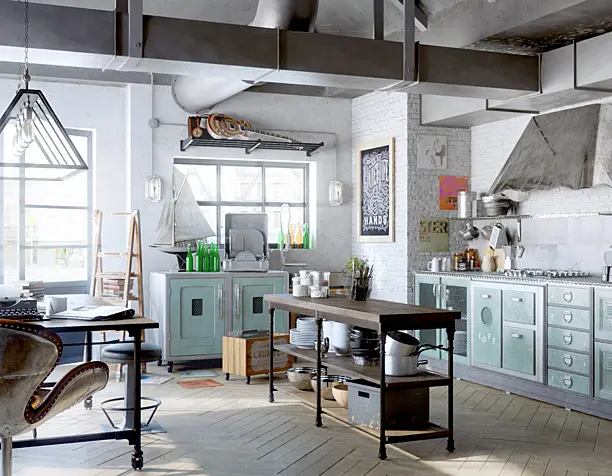 kitchen loft