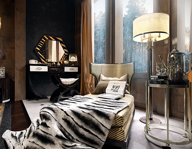 Gatsby inspired art deco bedroom