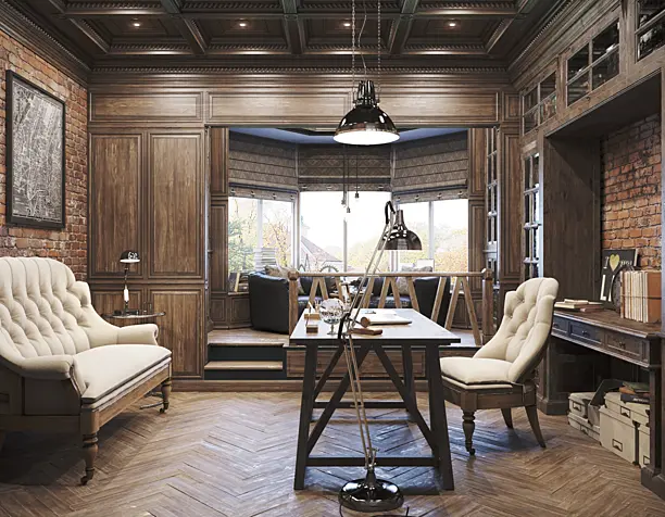 Vintage working room