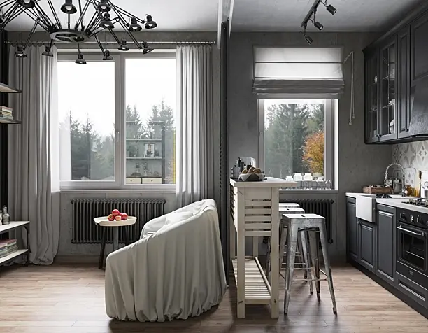 Modern industrial apartment