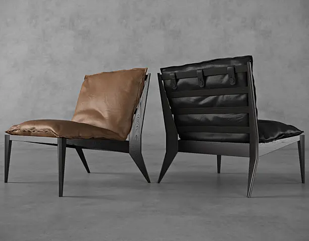 OLLLY - ArmChair Black&Brown Edition