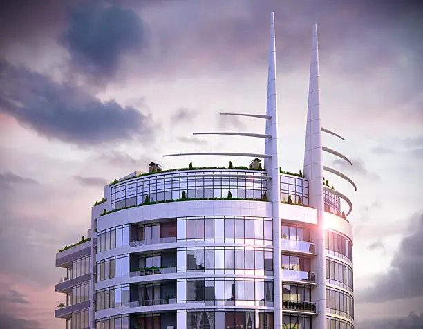 3d визуализация для "Skyline-Kiev"