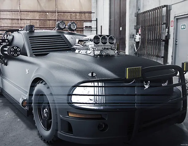 Ford Mustang concept/ First Race