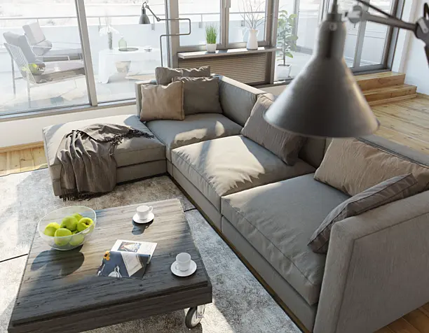 Contemporary apartment.