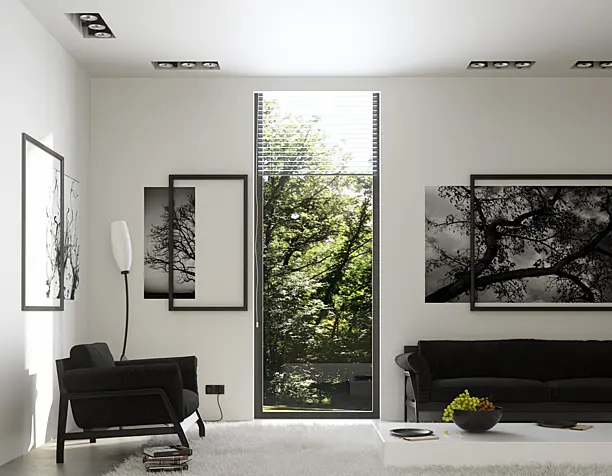 white interior