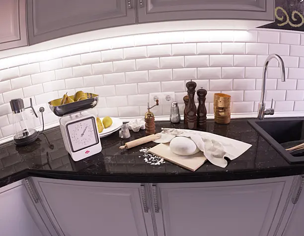 Pie of pears.Kitchen.Workplace