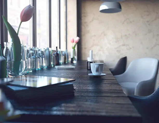 A piece of a new restaurant design project
