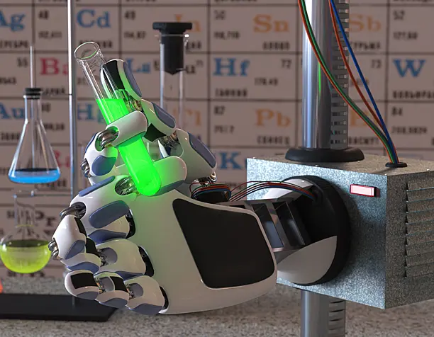 Robot young chemist