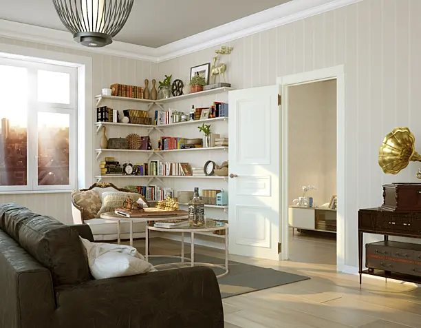 interior of the apartment
