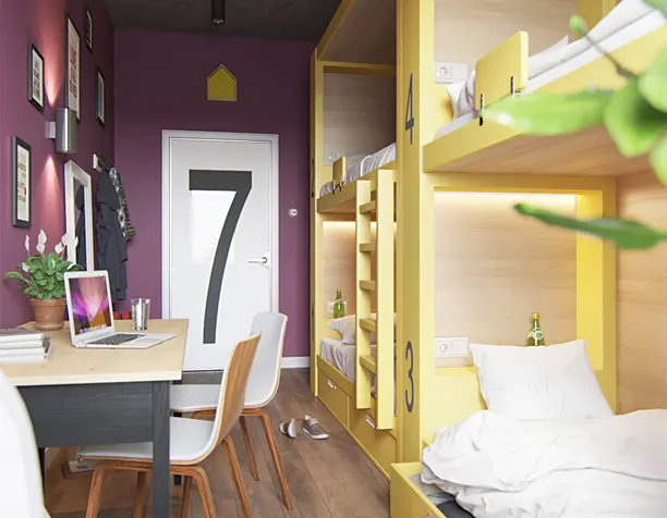The "Houseroom" hostel