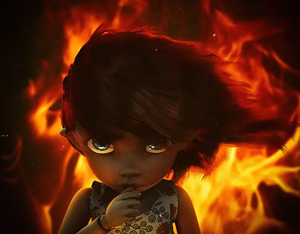 pukifee in the flames