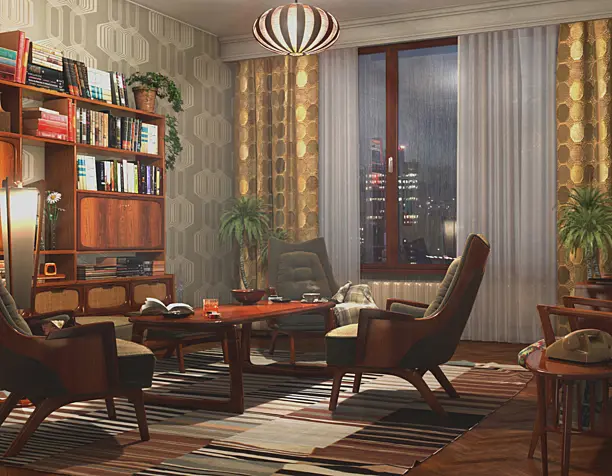 Mid Century interior