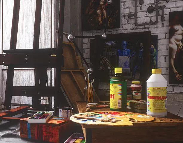 old artist's apartment