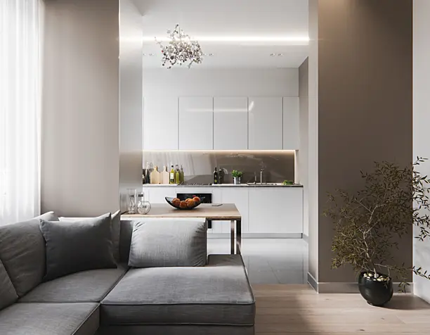 Studio apartment of 35 sq.m.