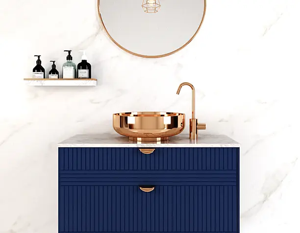 Copper sink.