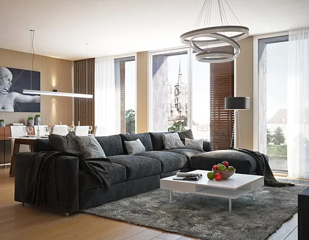 Modern apartments in old town