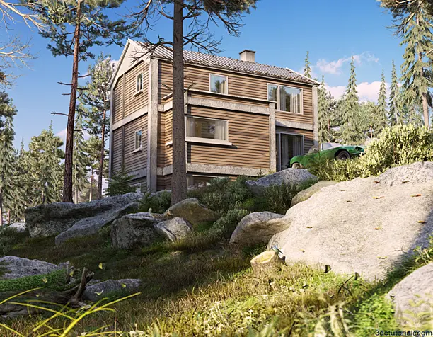 House in forest