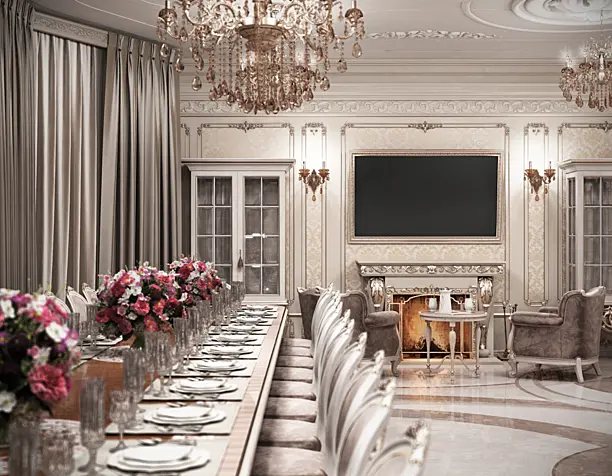 Classic interior. Dining room