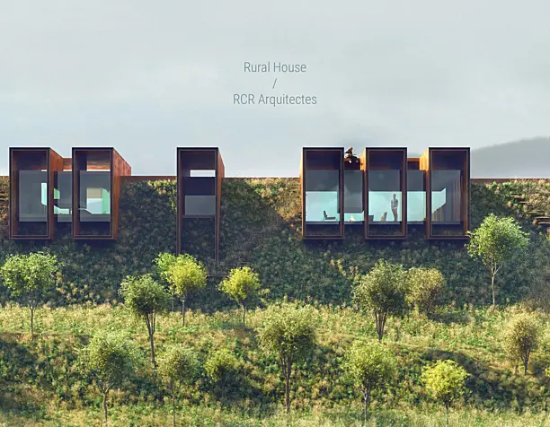 Rural House by RCR Arcquitectes (сделано по референсу)