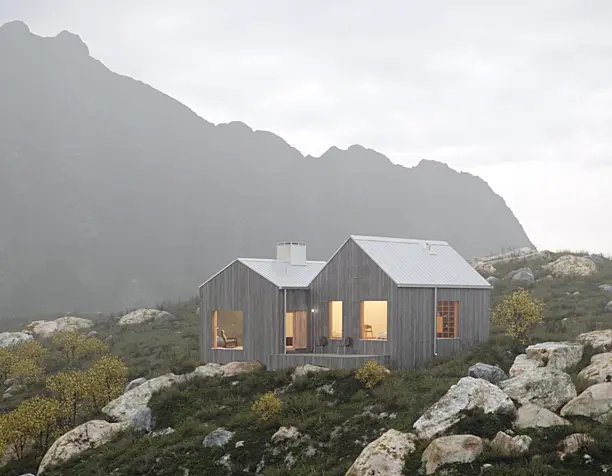 Vega Cottage Norge (сделано по референсу)