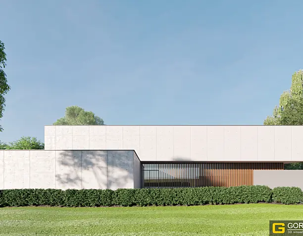 RESIDENCE PSW Exterior visualization. Govaert & Vanhoutte Architects