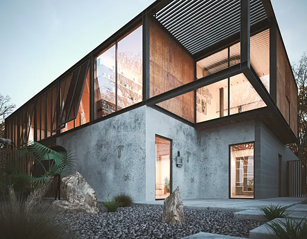 Modern desert home by Chen Suchart Studio,Arizona,USA