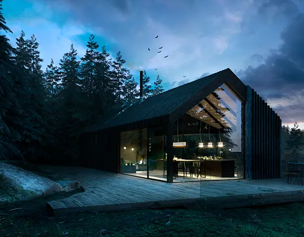 House in mountains