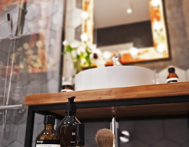 Санузел в стиле loft