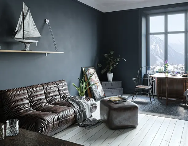 blue room
