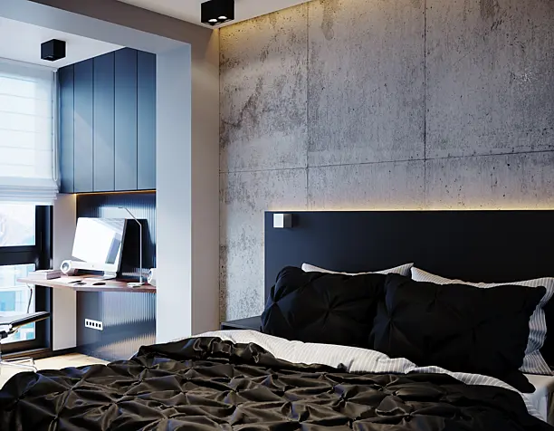 Bedroom, working place