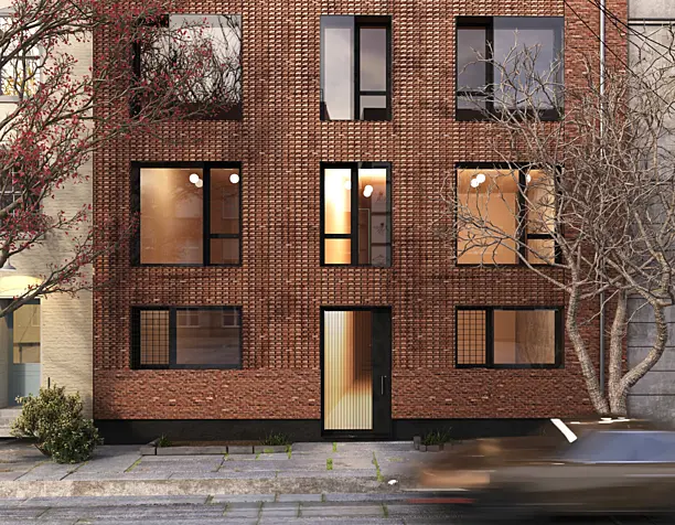 brick facade
