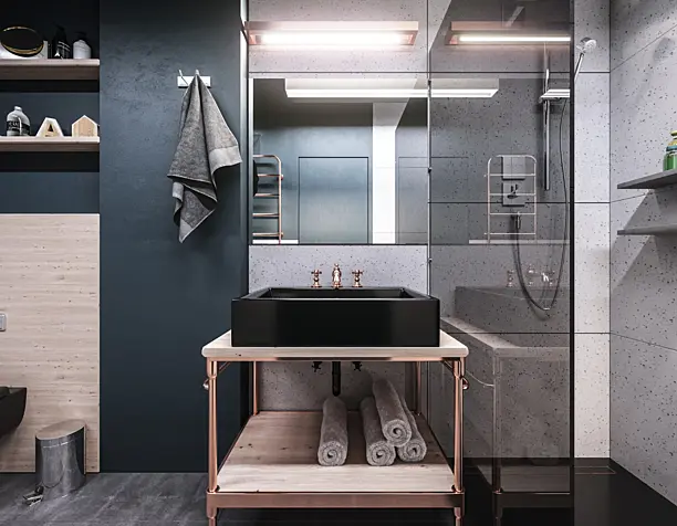 - CONCRETE BATHROOM -