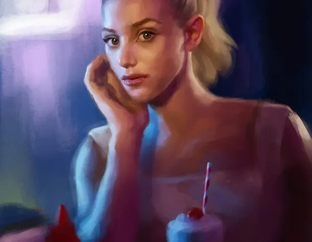 Girl in cafe