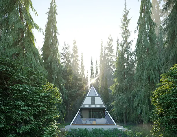 modern hut