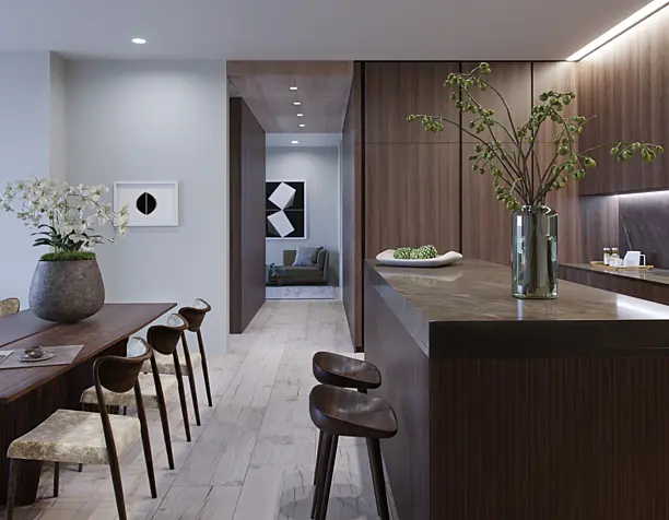 Apartment in Tadao Ando's 152 Elizabeth Street (сделано по референсу)