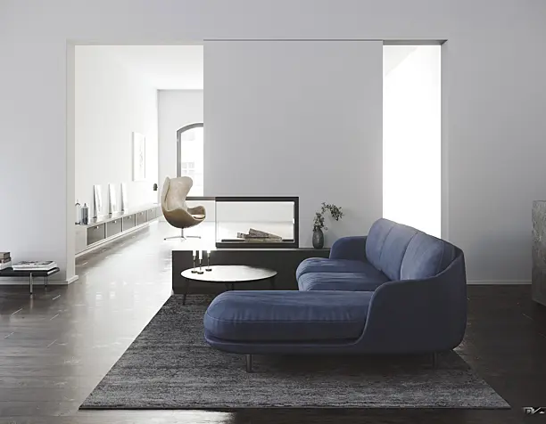 Visualization | Living Room | Lune Corner sofa - Fritz Hansen | Reference