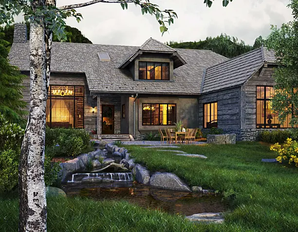 House in Sun Valley(сделано по референсу)