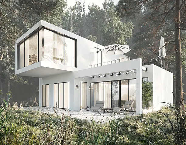 Villa in forest