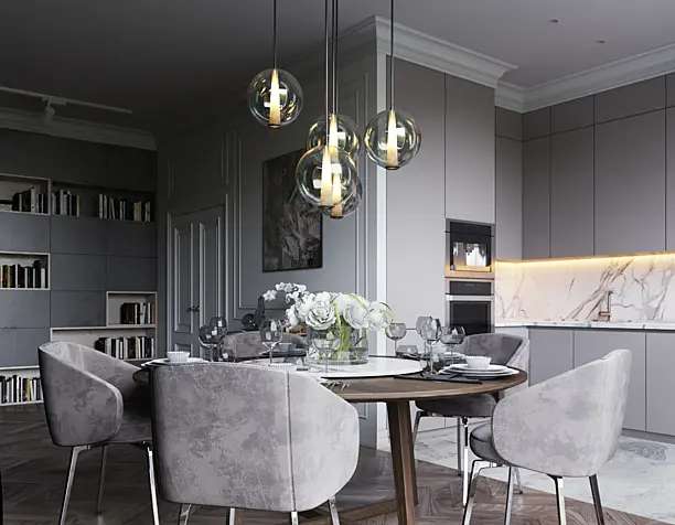 KITCHEN-LIVING ROOM
