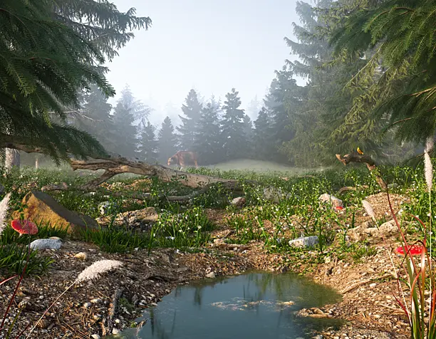 Morning in the forest