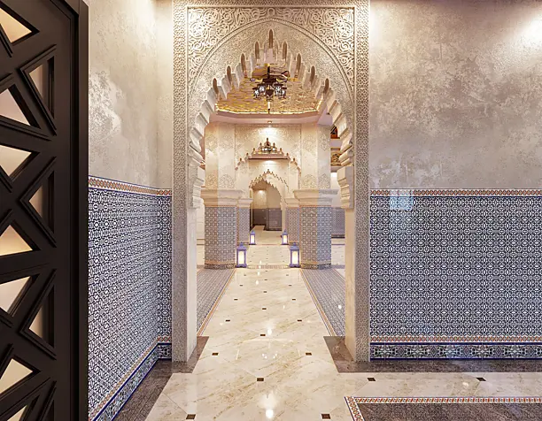 Eastern style bathroom design