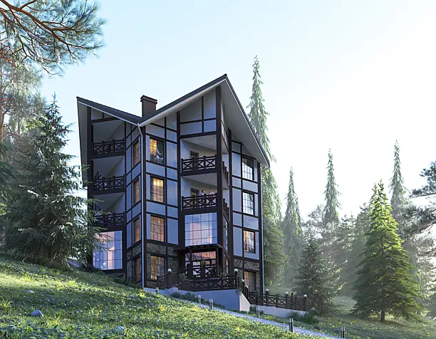 Hotel in the forest