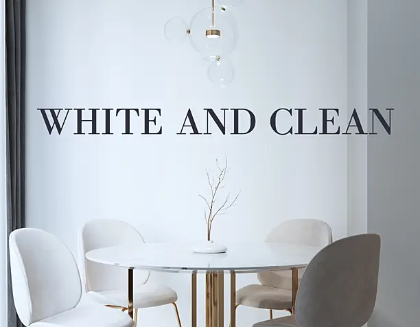 white and clean