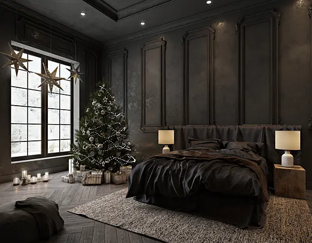 Dark bedroom (сделано по референсу)
