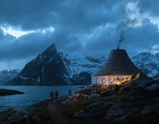 Fjordseeing shelter in Norway