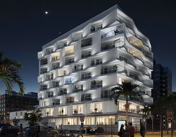 The Dyeji Building of the Bay of Luanda (сделано по референсу)