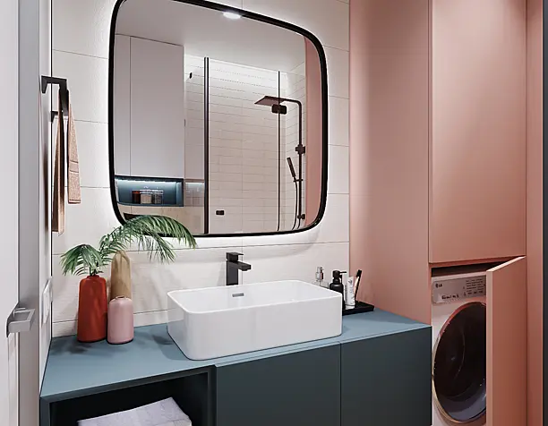 Coral bathroom