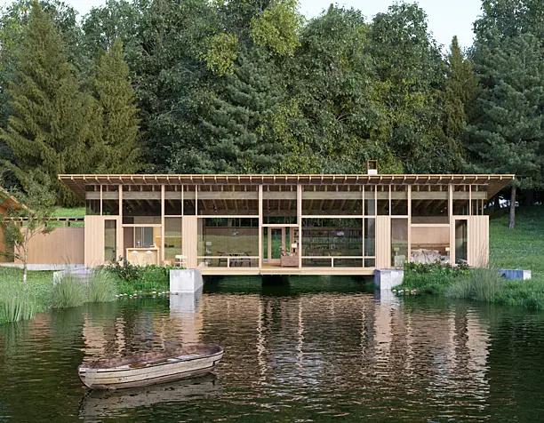 The lake house (сделано по референсу)