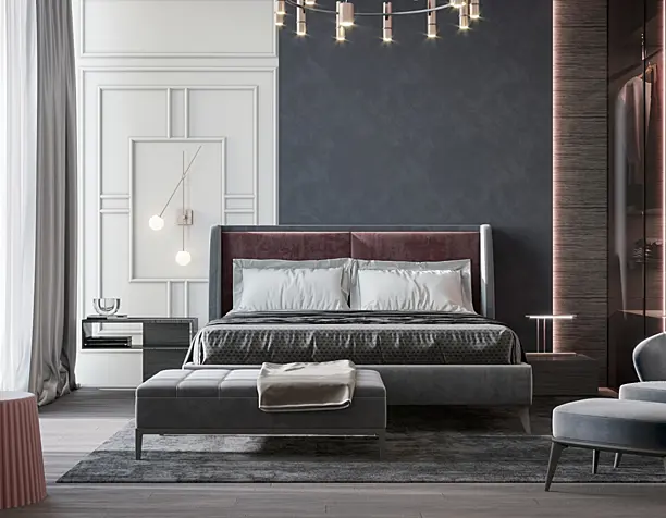 Design solution for the bedroom. Concept