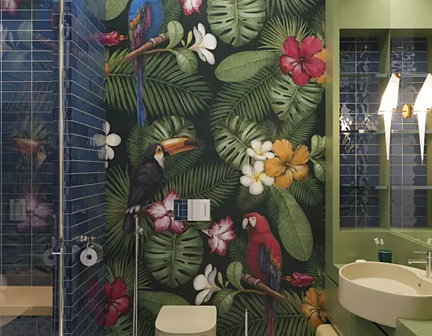 Tropical bathroom